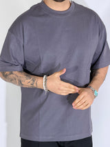 T-Shirt over basic dark grey L814901