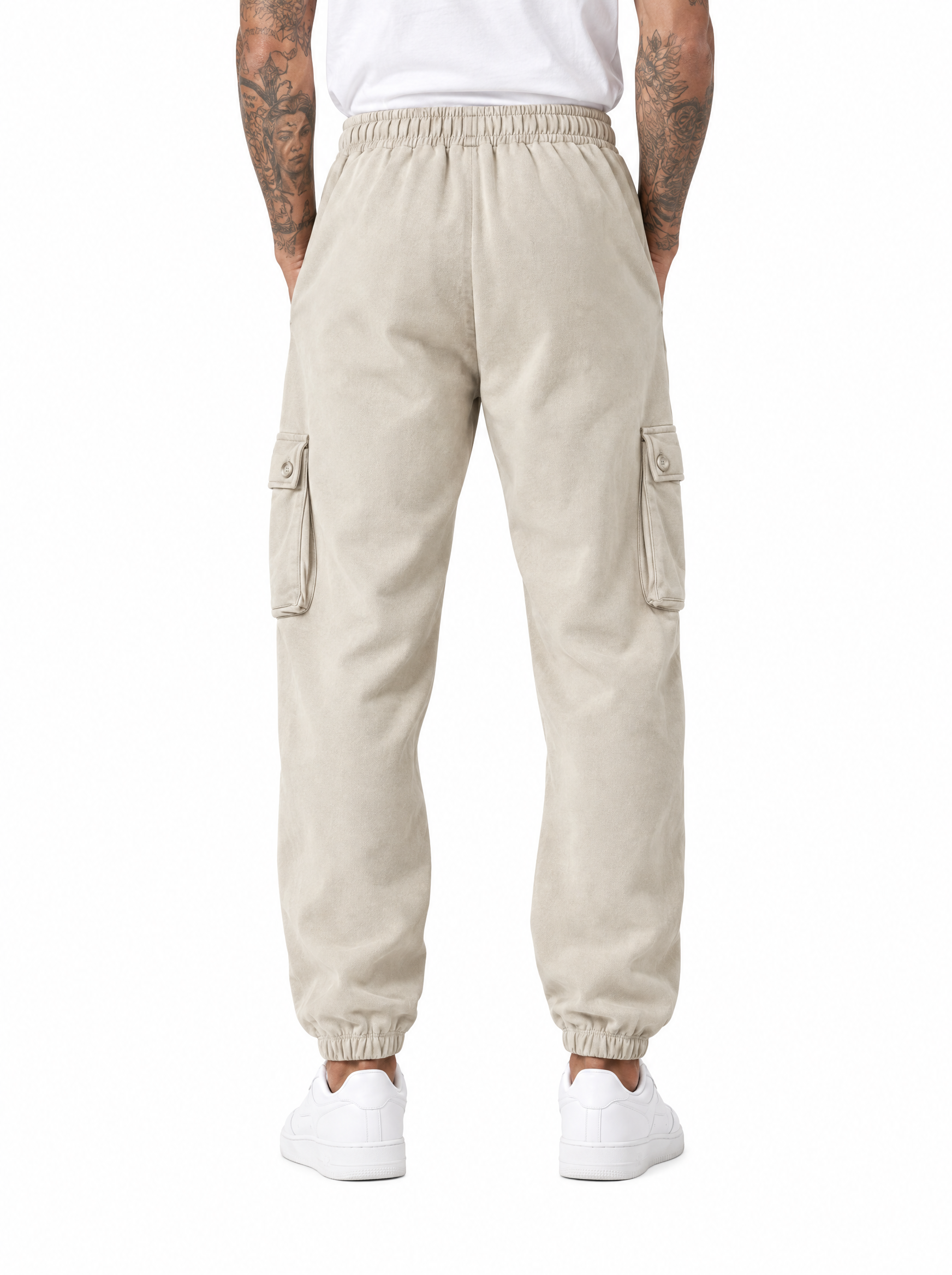 Pantalone tuta cargo beige DC186006