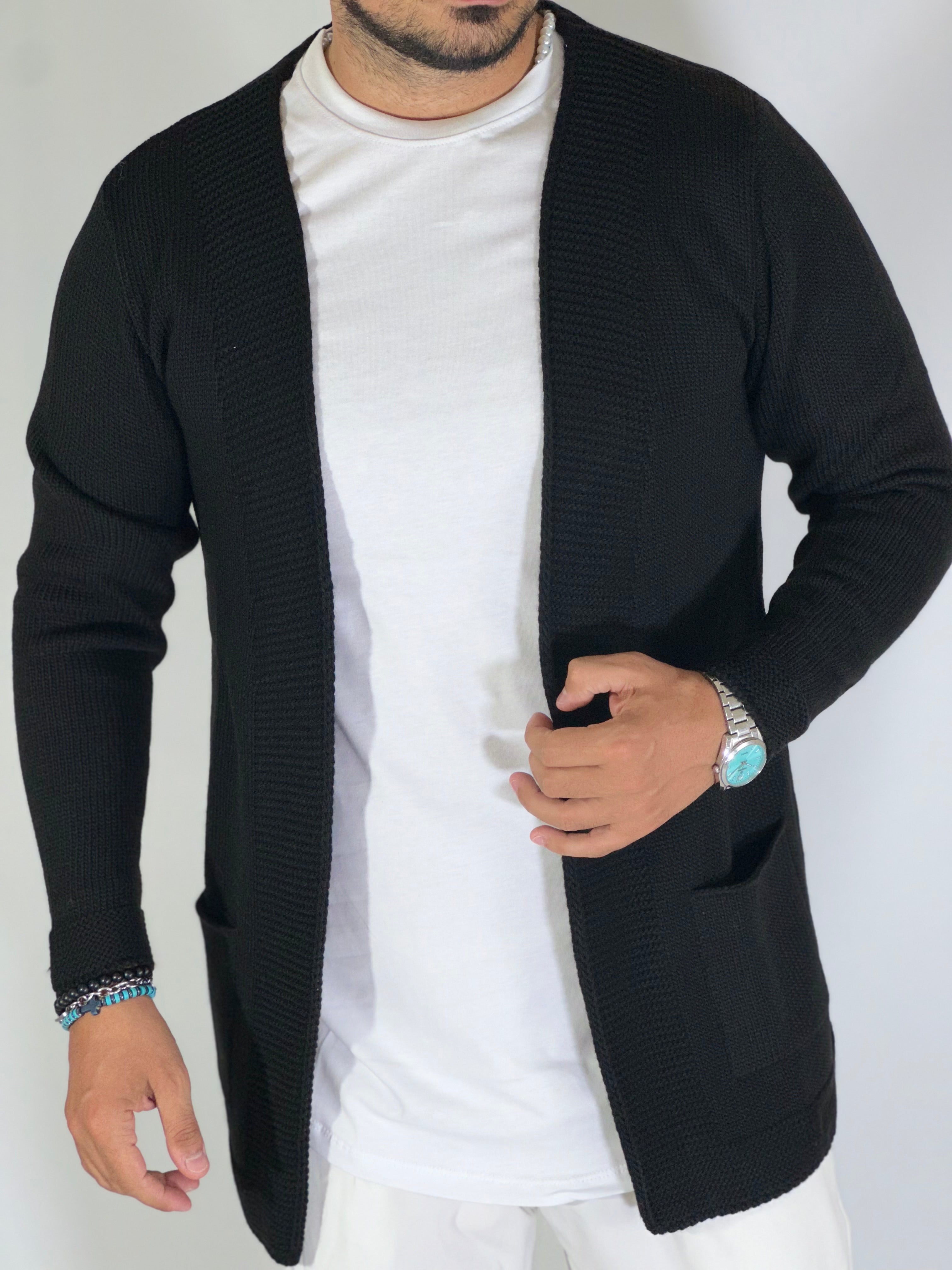 Cardigan aperto nero BK7730224