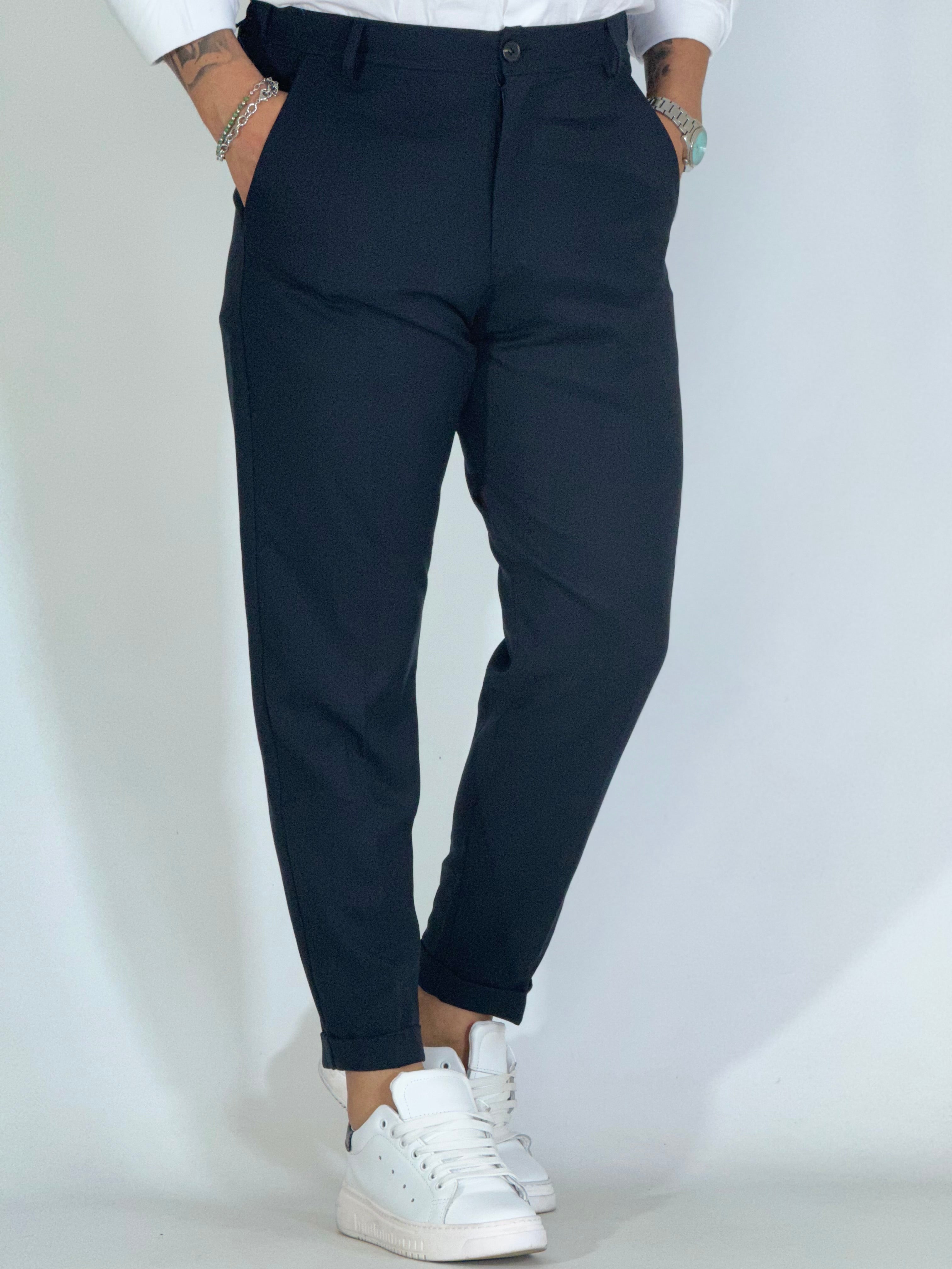Pantalone elegante blu UM486