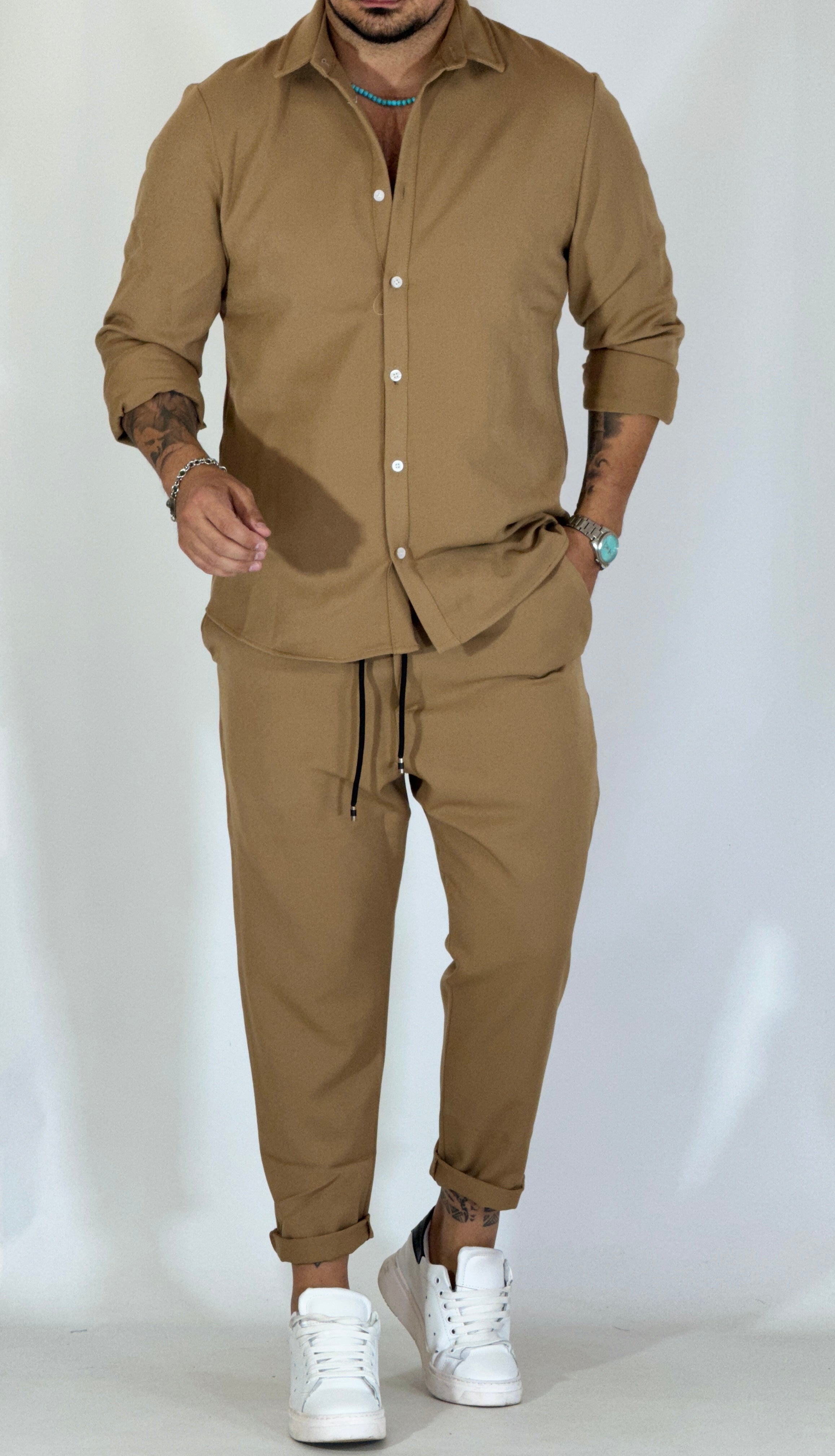 Coordinato BEACH cammello UM586/323