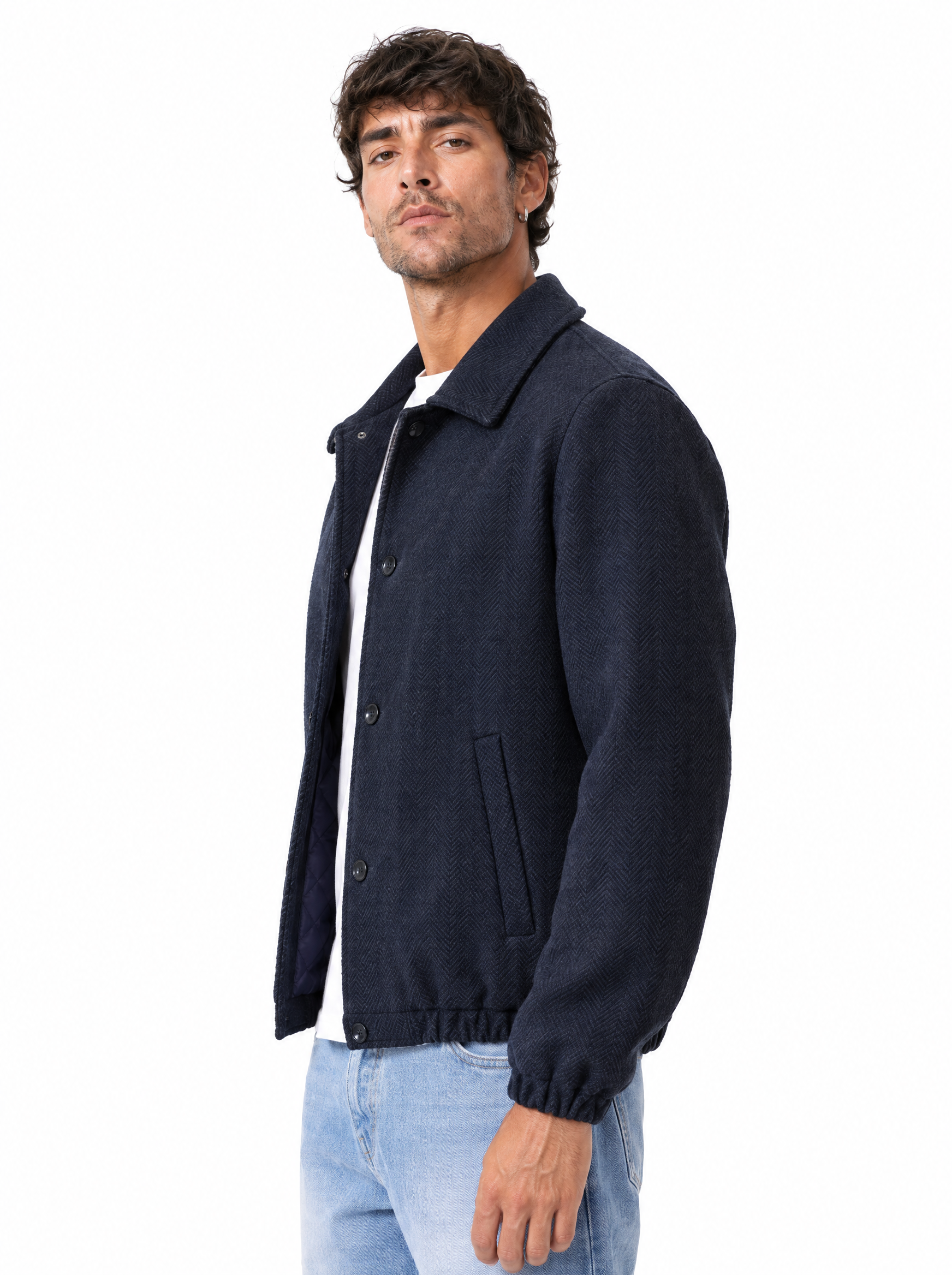 Bomber spigato blu JB2051