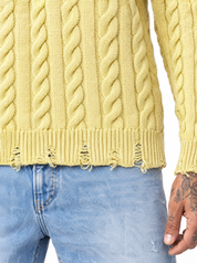 POLI BRAID Girocollo a treccia paglino