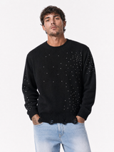 Girocollo strass nero ADSTPG003