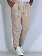 Pantalaccio misto lino beige NOISE