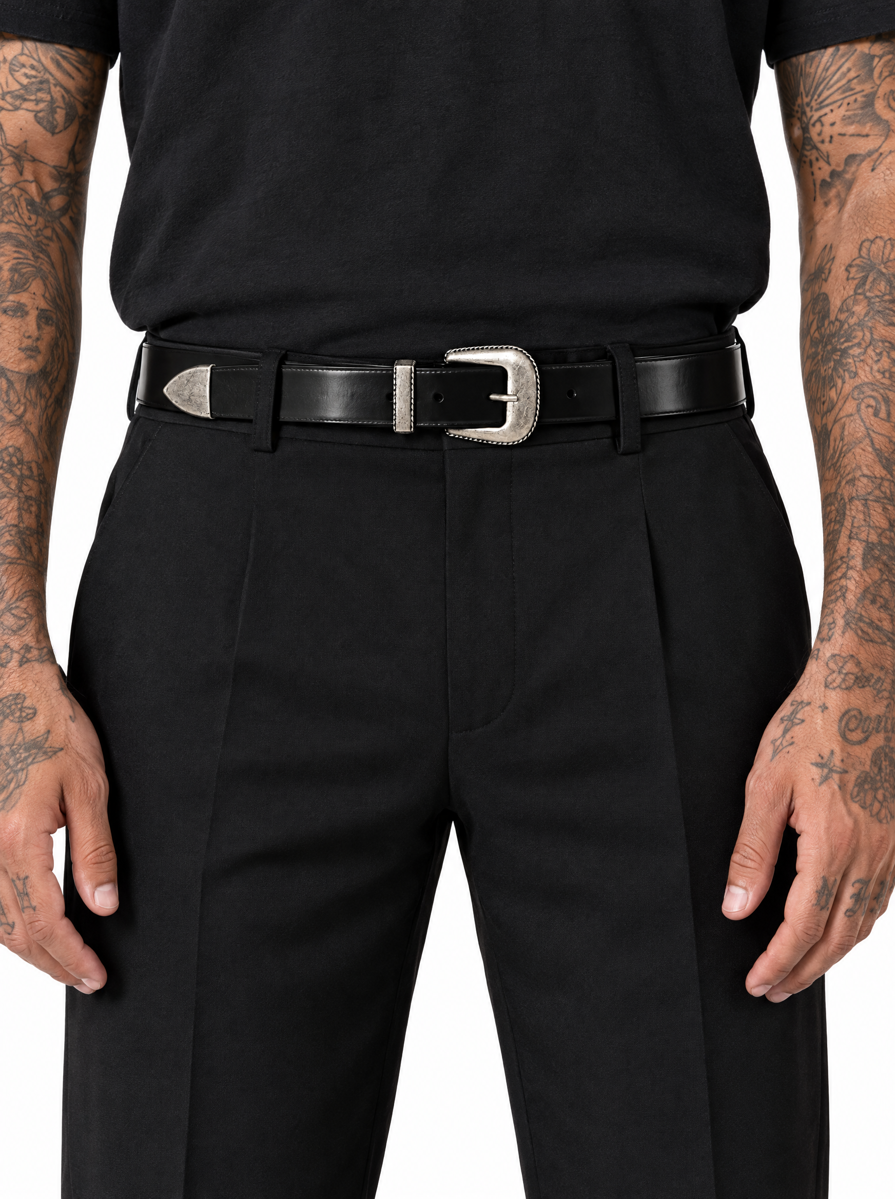 Cintura simple nera 030