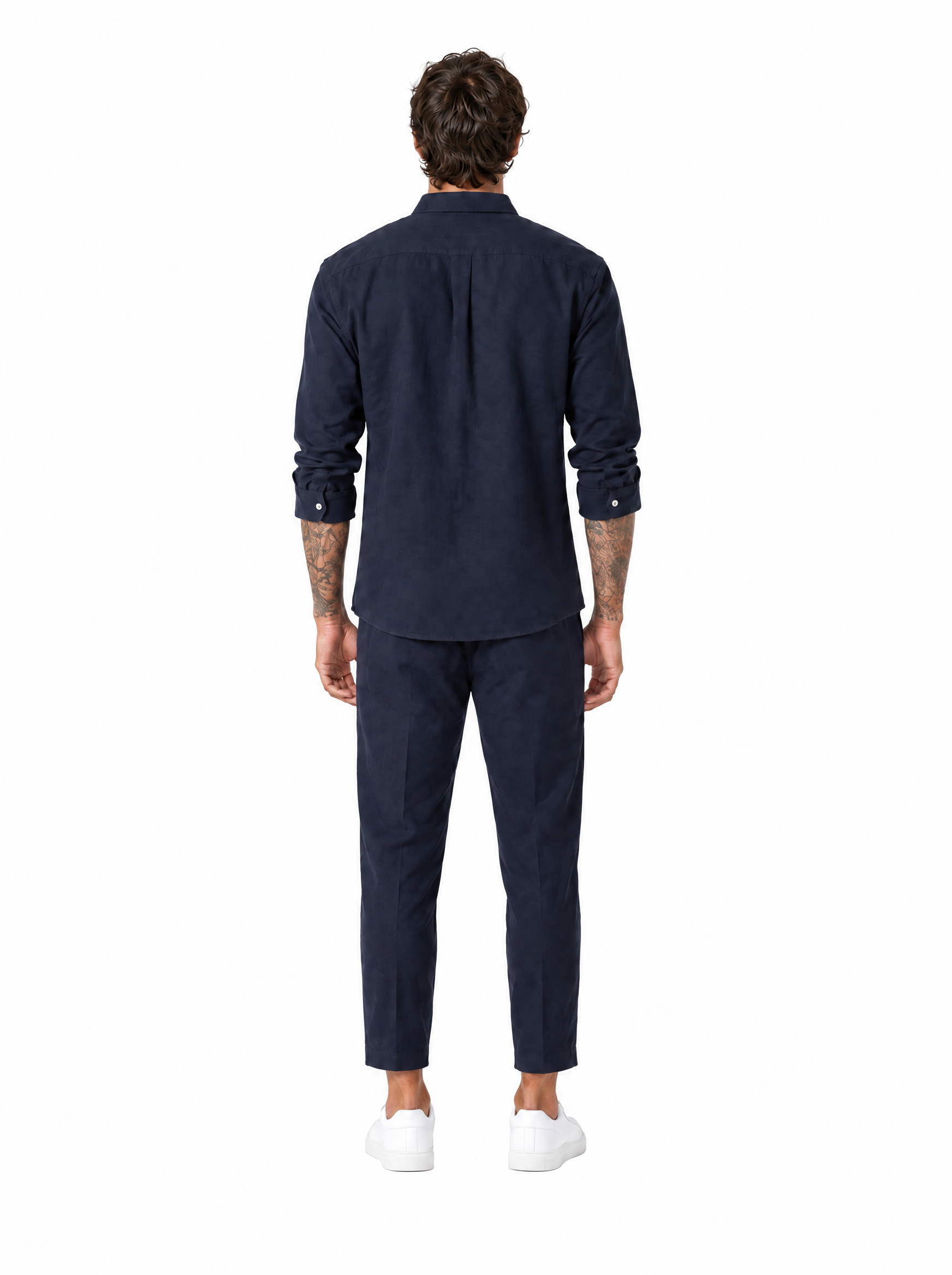 Coordinato slim fit blu DC1935-36
