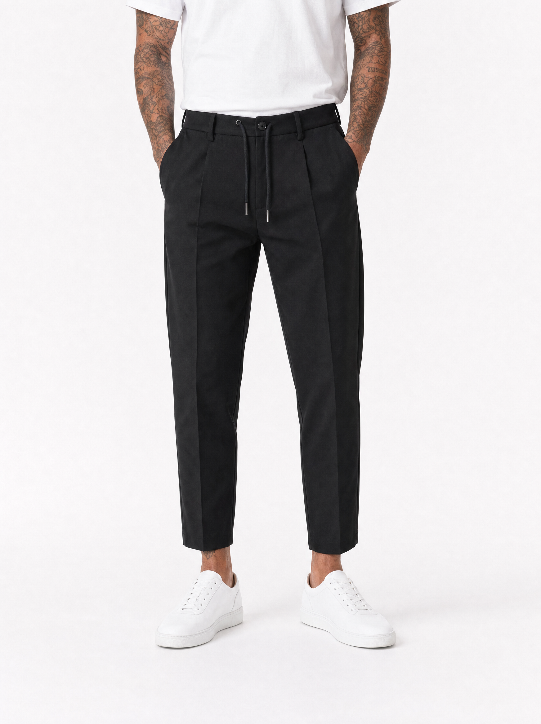 ESPERIA Pantalone con coulisse nero