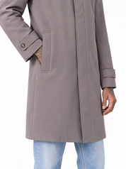 LULLABY Trench con cappuccio fango