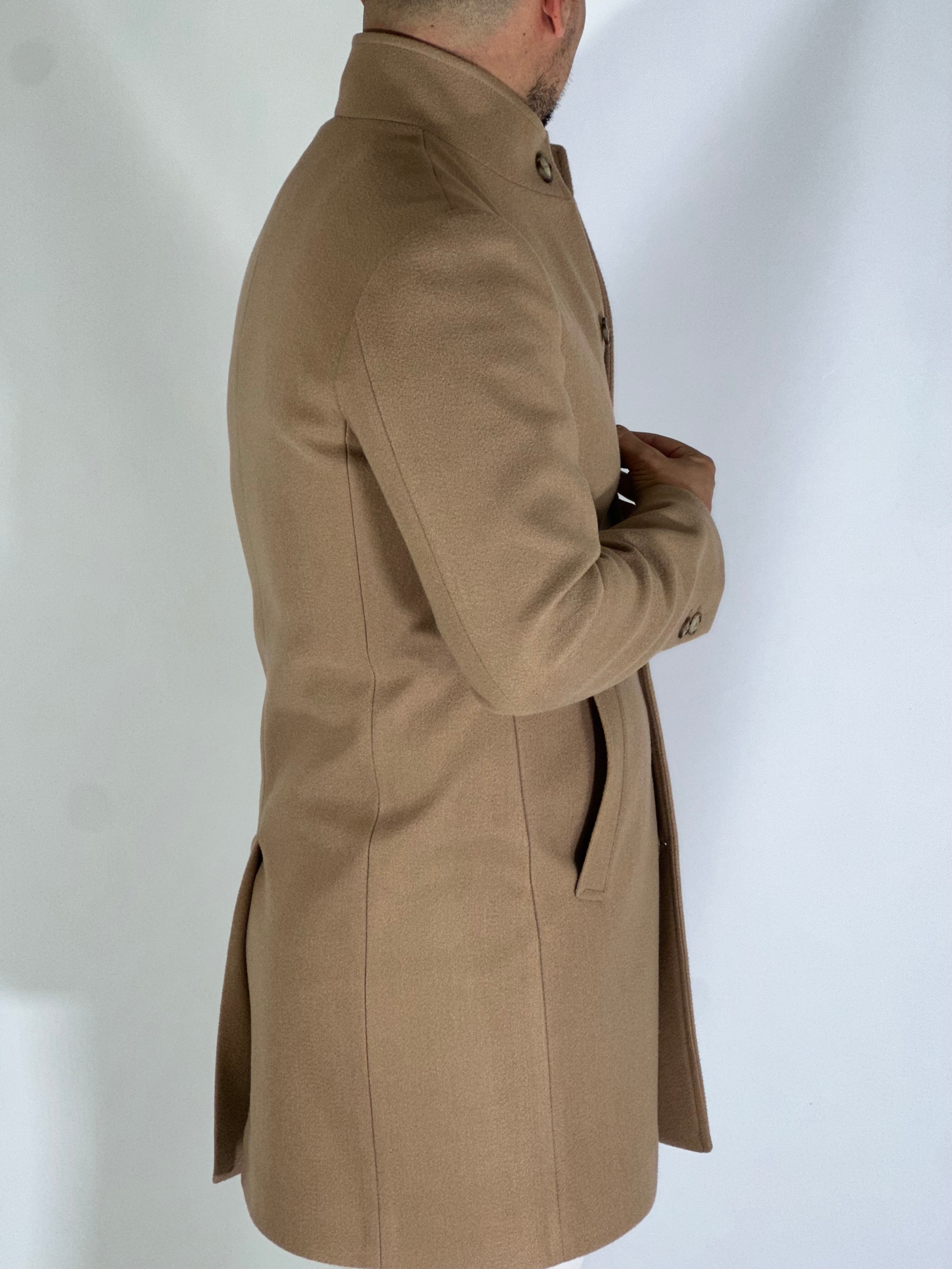 Cappotto coreano camel CPZAZA