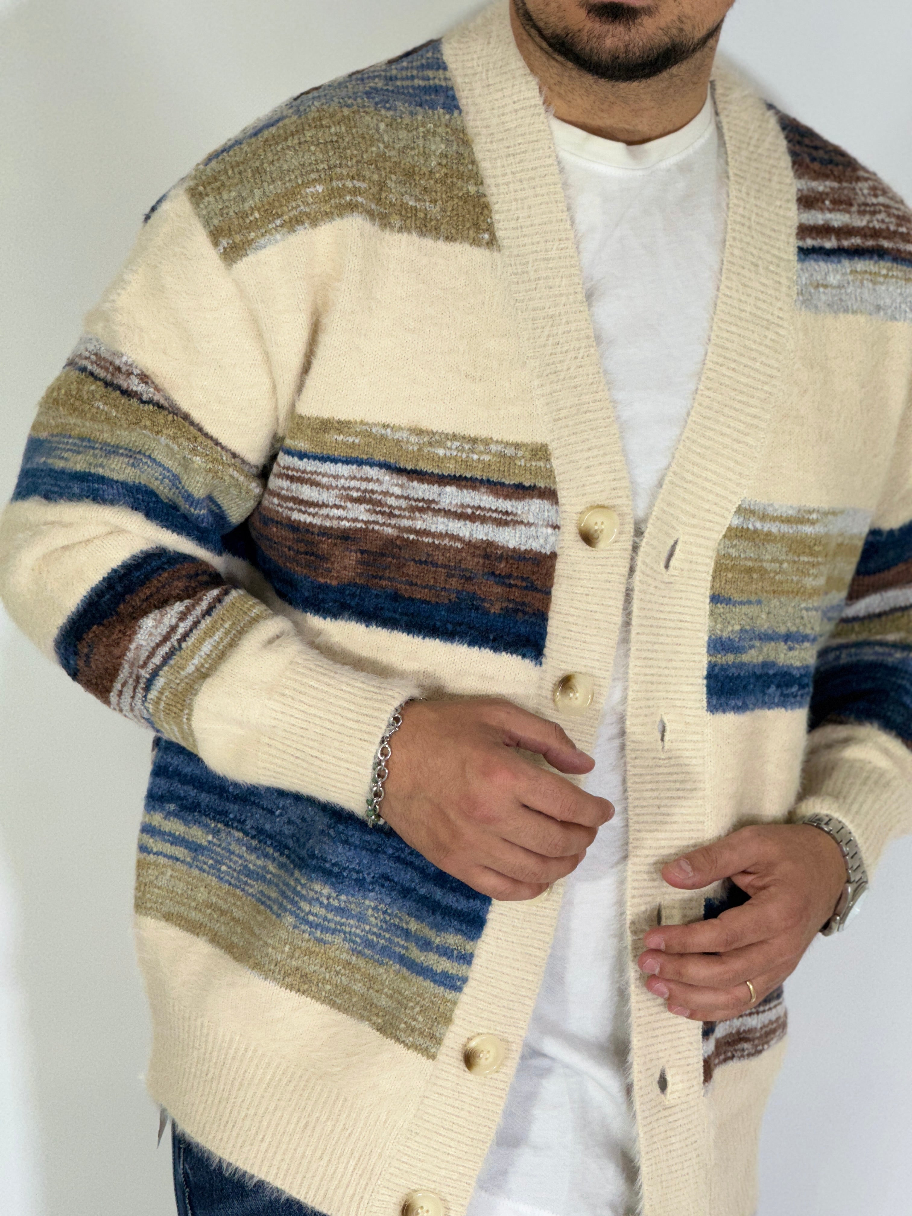 Cardigan raimbow apricot W86111