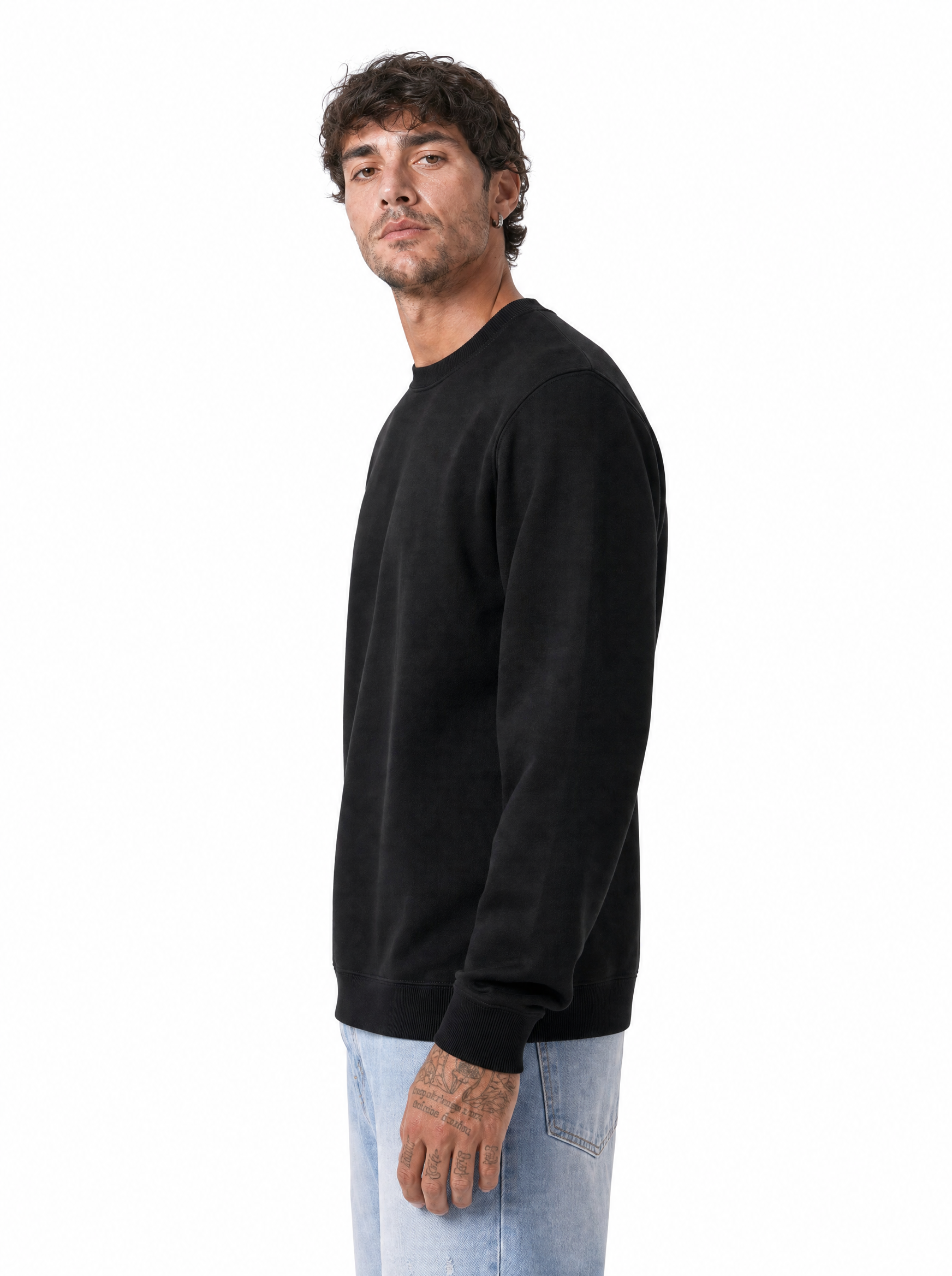 Girocollo rasato black W86020