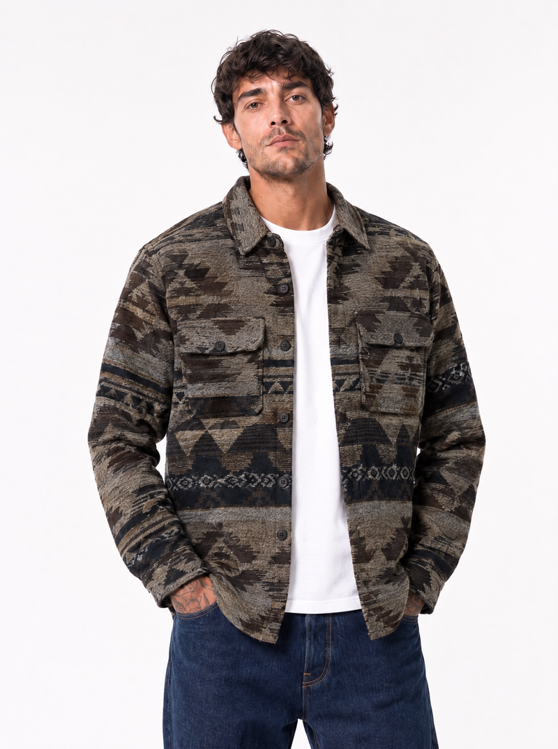 WEEKEND Giacca in pile azteca beige