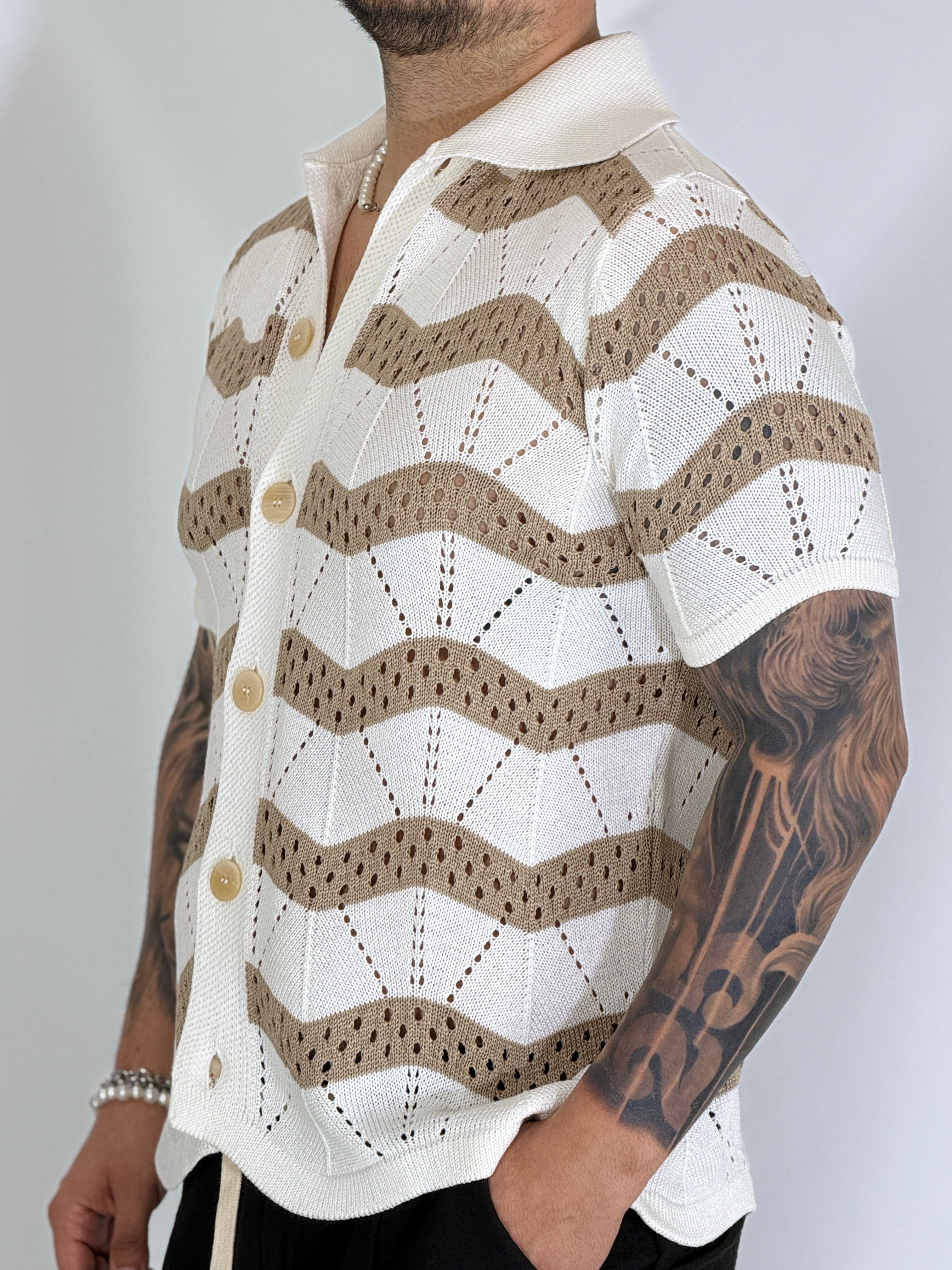 Etnia · Cardigan panna/sabbia