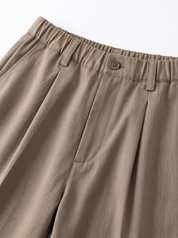 NOMAD AD45 Pantalone carrot con pince cammello
