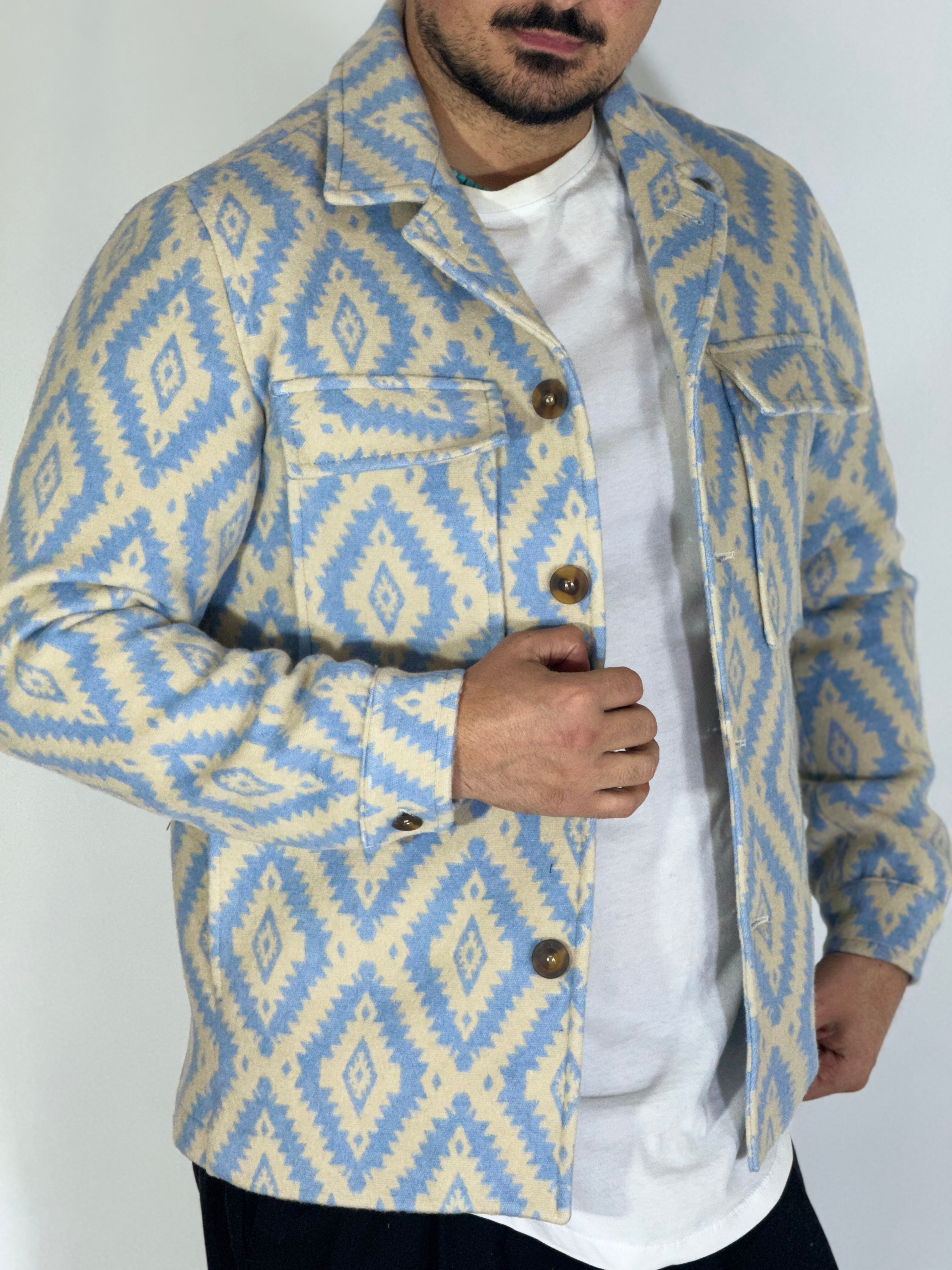 Giacca in pile azteca NANTES