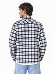 CIAD Camicione flanella quadri blu