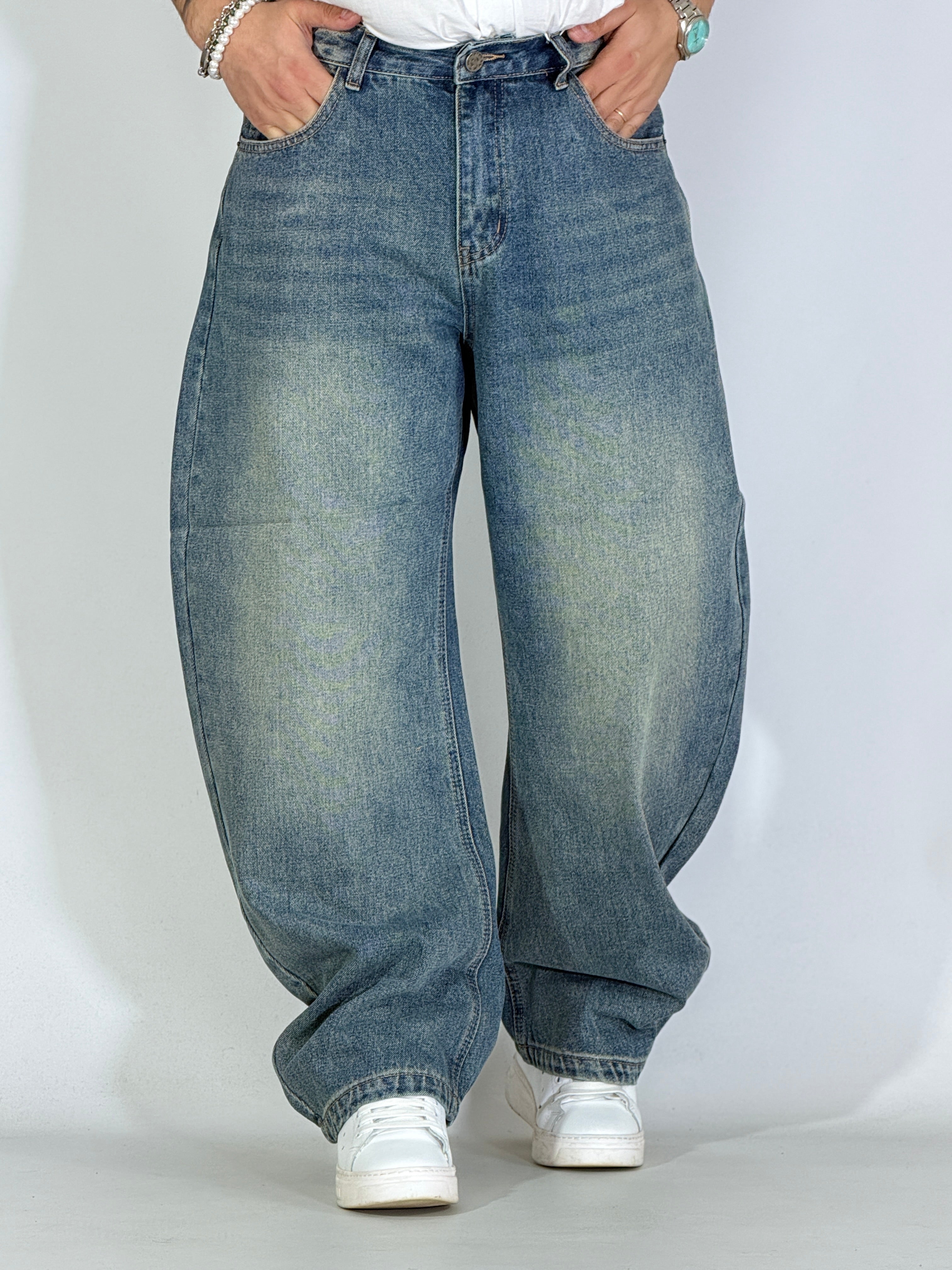 Jeans balloon sabbiato WJ04