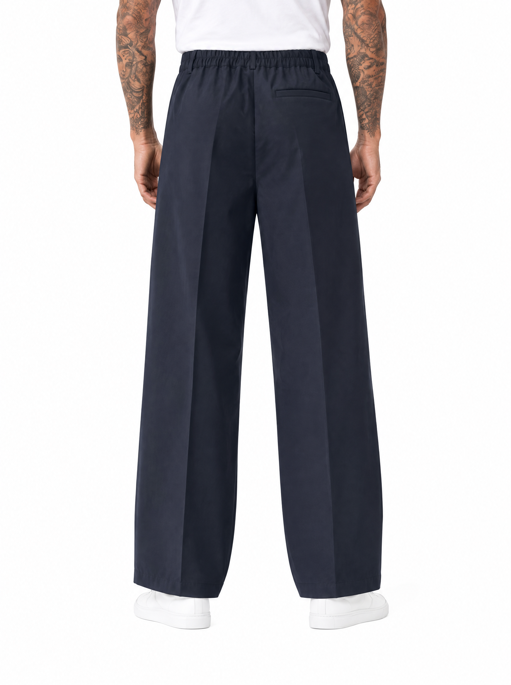 COMPTON Pantalone palazzo blu