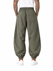 Pantalaccio con molla balloon fit verde DC19209