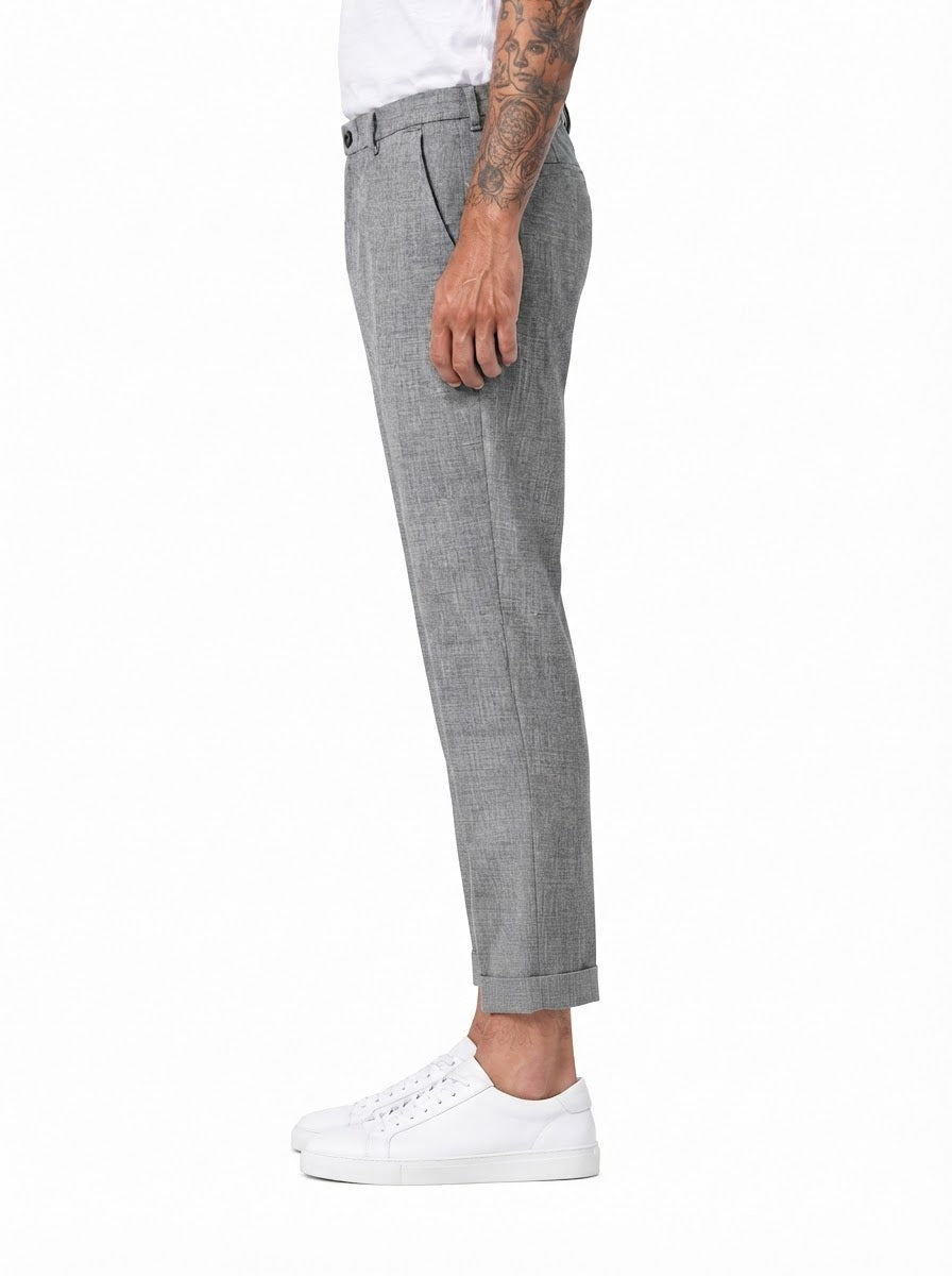 CENTAURO Pantalone fiammato grigio