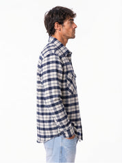 CIAD Camicione flanella quadri blu