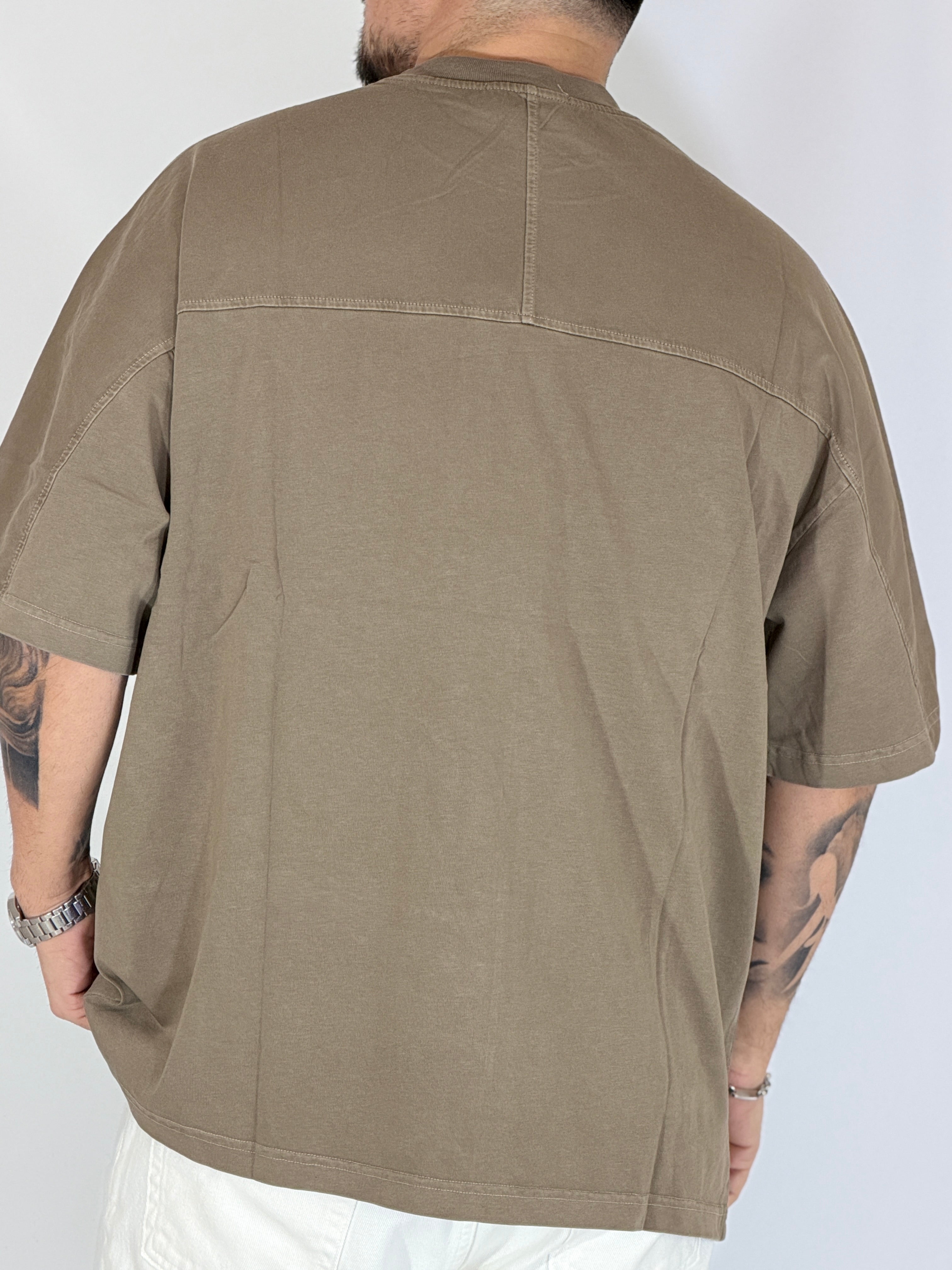 T-shirt fiammata fango 089G