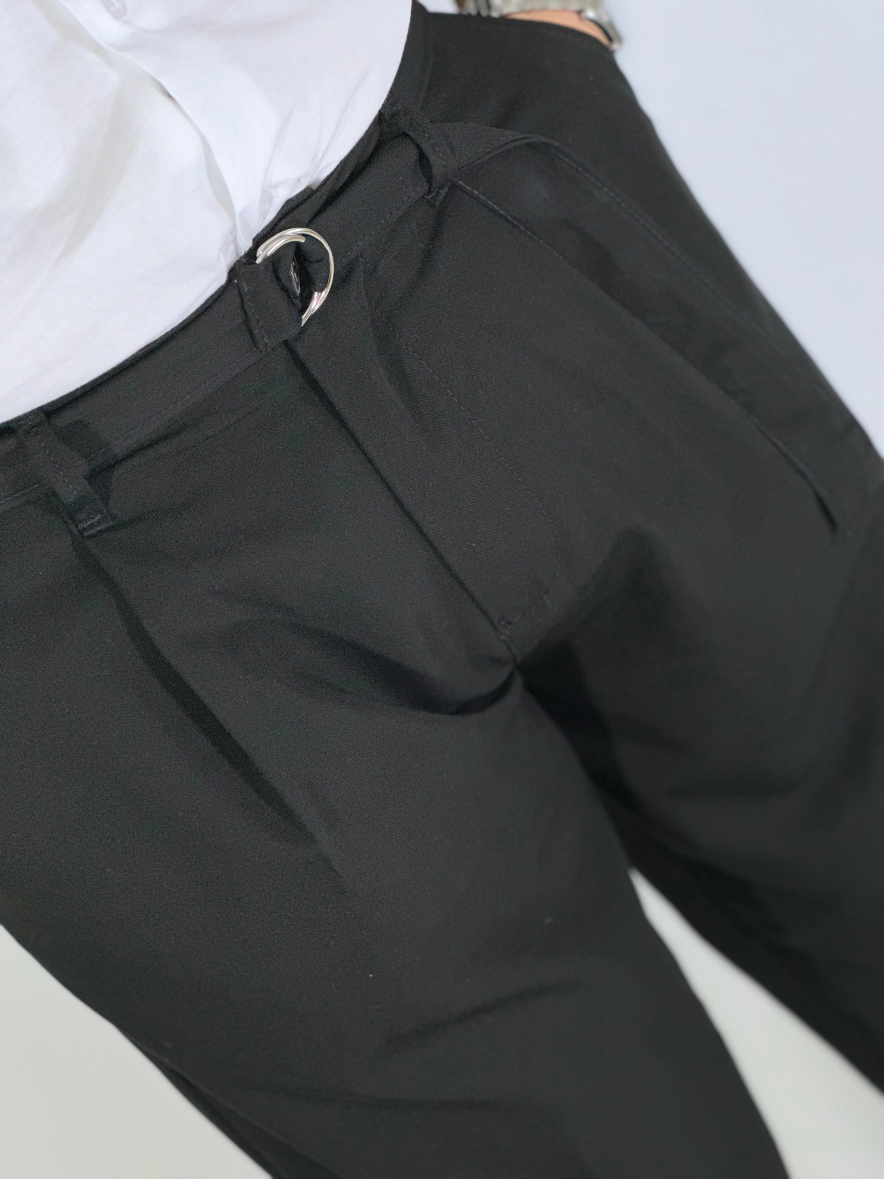 Pantalone cinturino nero GPE307