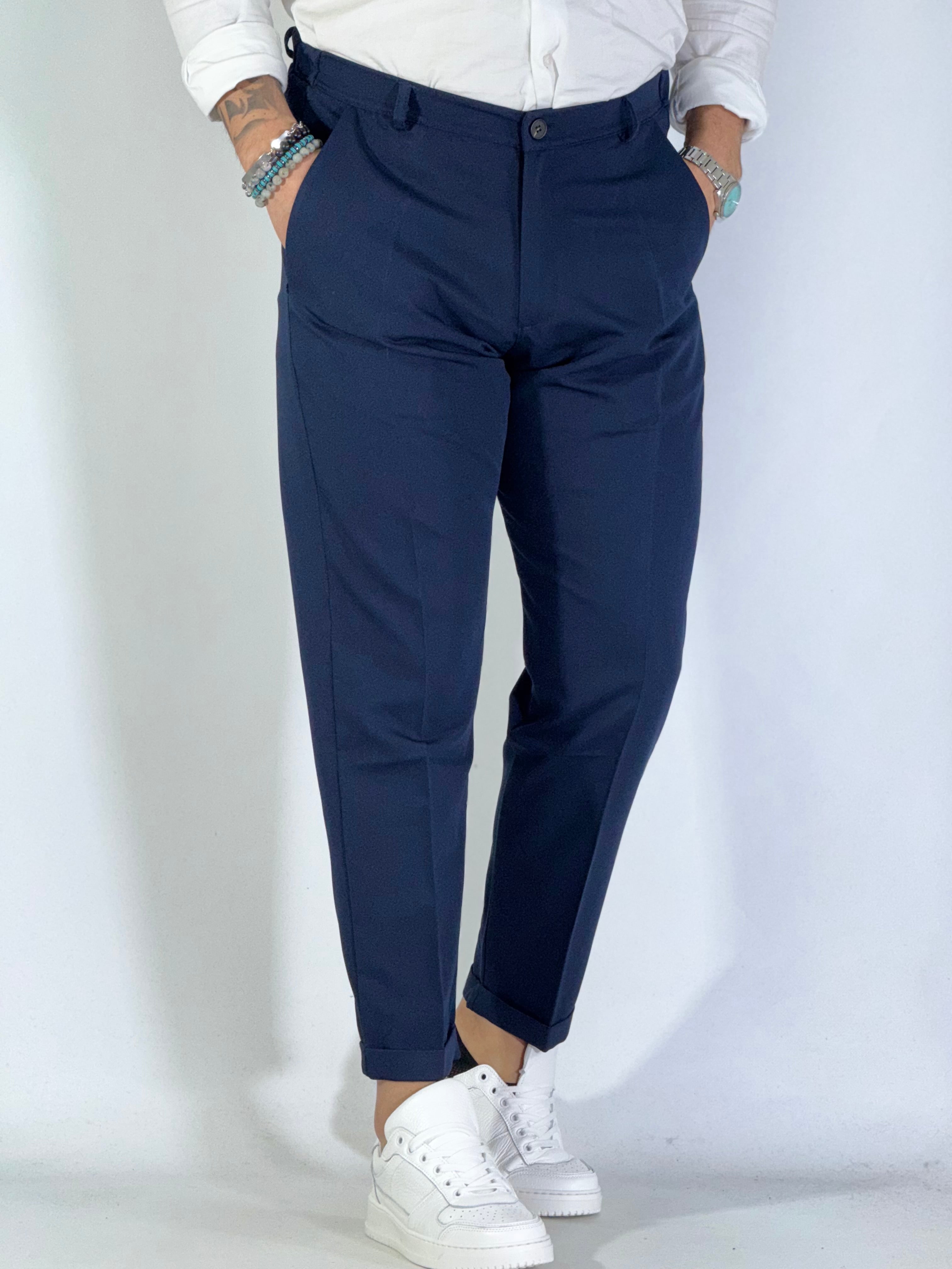 Pantalone elegante blu UM486