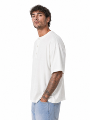 NOTORIUS t-shirt serafino panna