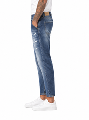 2N2T Jeans carrot fit intermedio con abrasioni