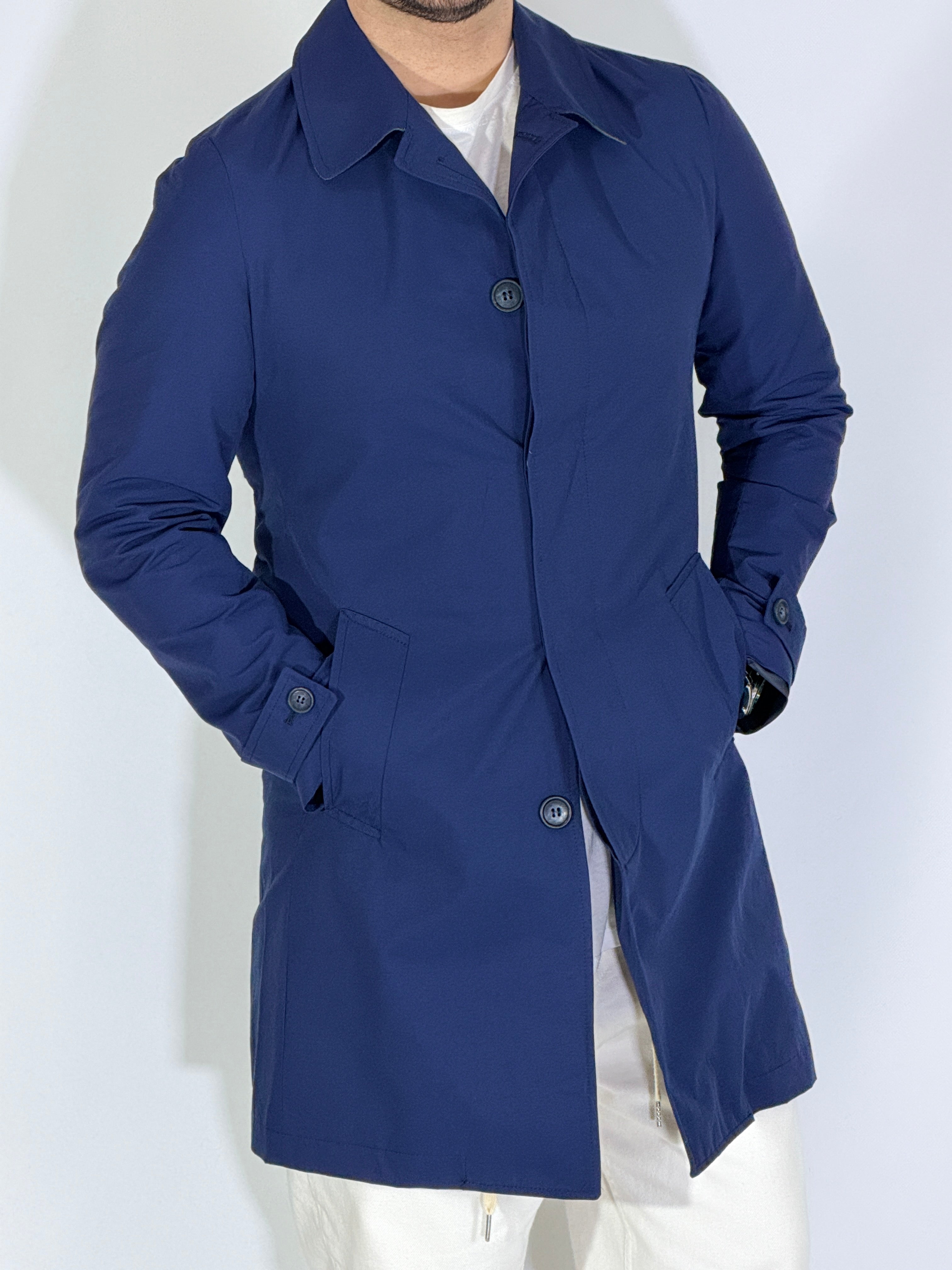 Trench primaverile blu WHITNEY