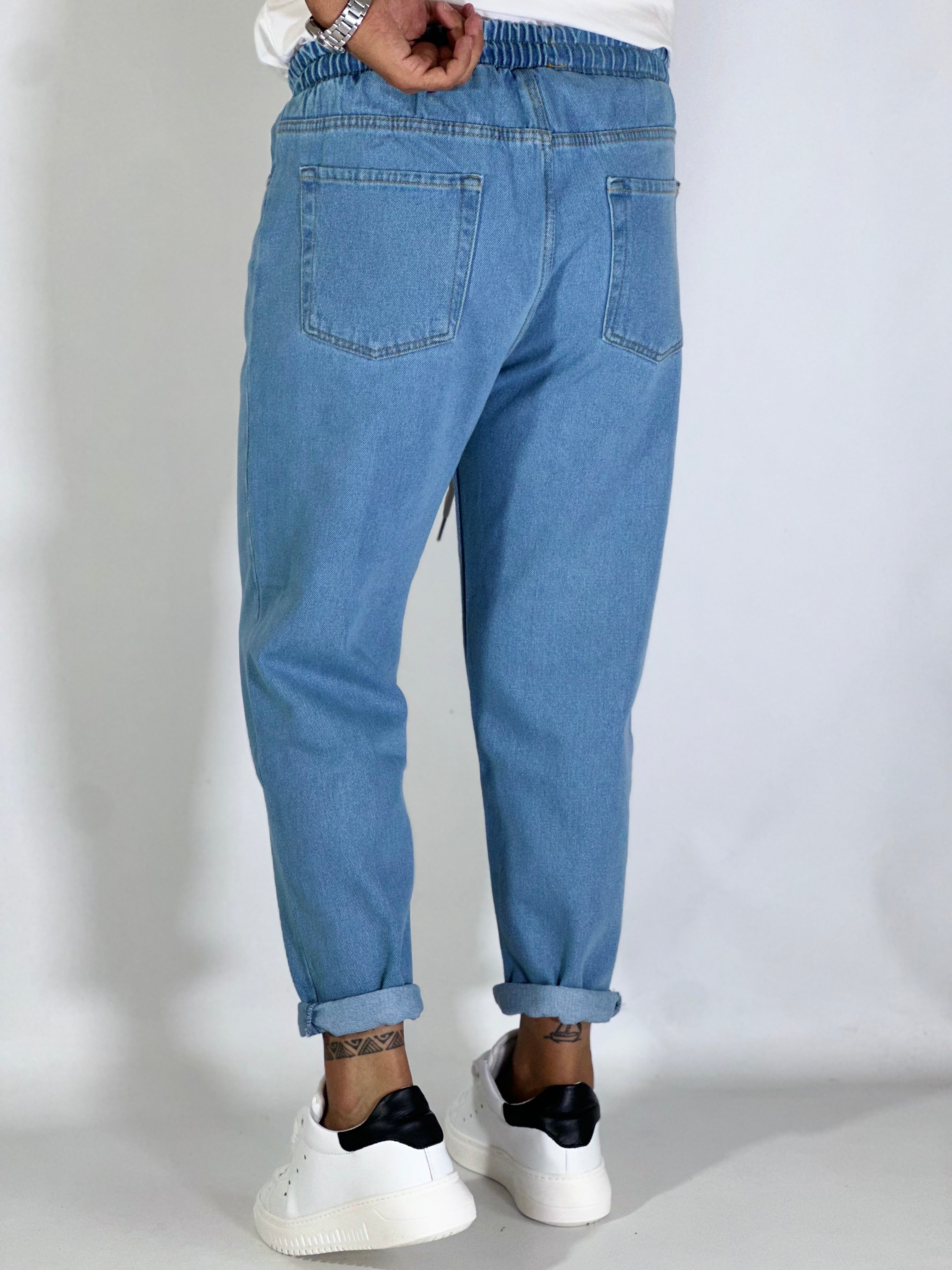 Pantalaccio jeans chiaro loose fit TAPARED3000