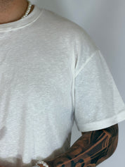 T-shirt melange panna XAVIER