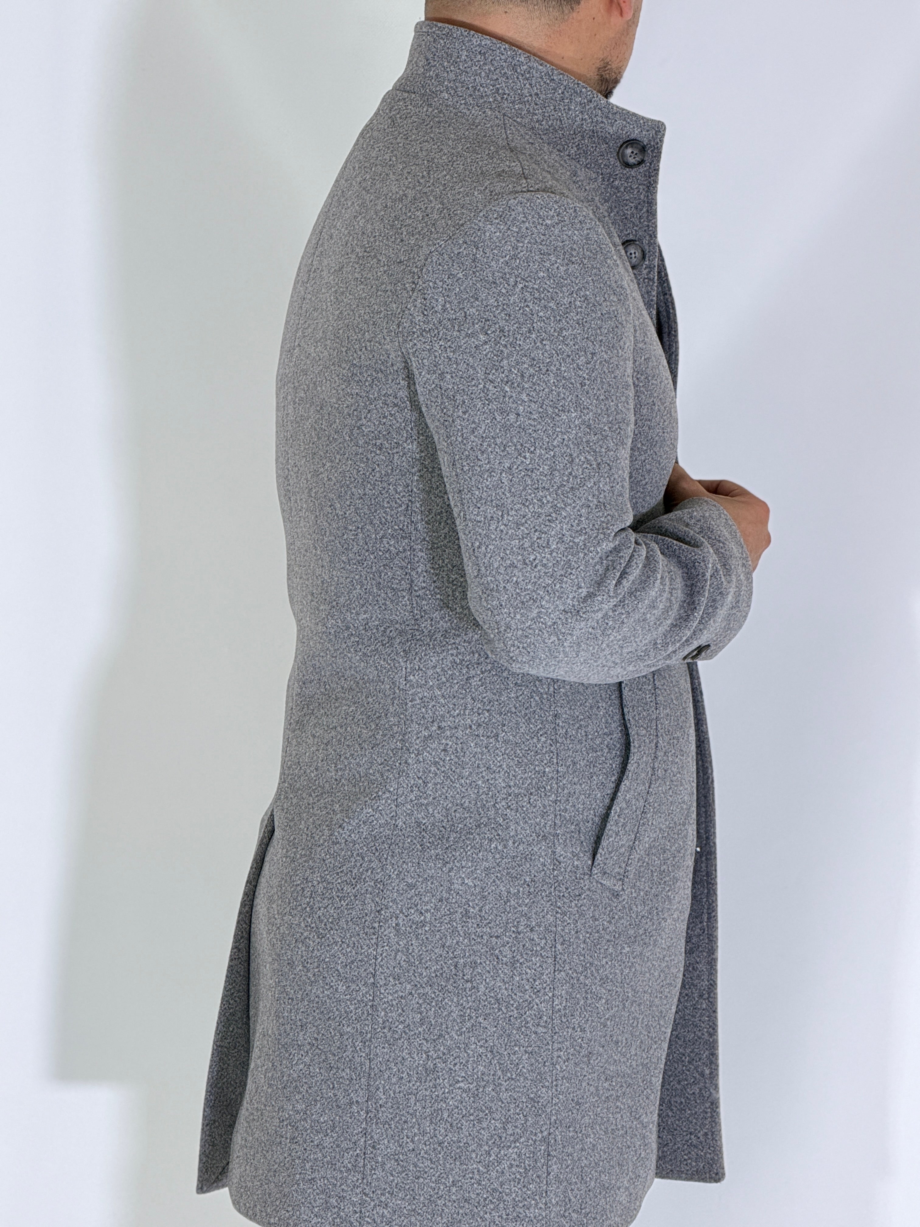 Cappotto coreano grigio CPZAZA