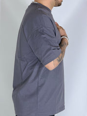 T-Shirt over basic dark grey L814901