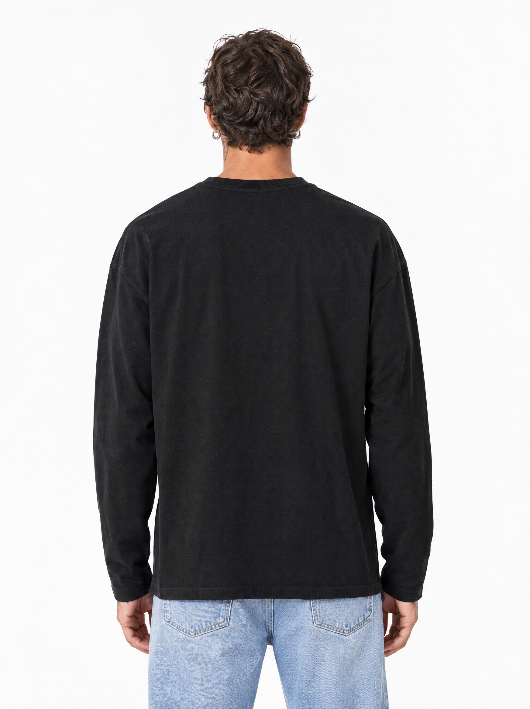 YAMAL Maglia long sleeve nera