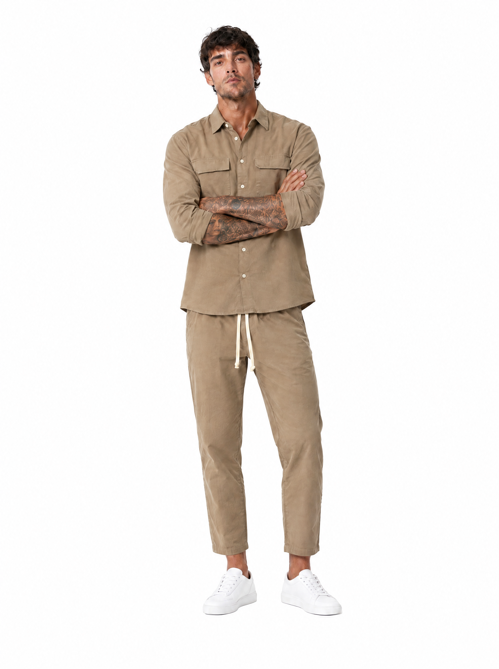 Coordinato slim fit beige DC1935-36