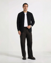 Seven · Cardigan coreano nero