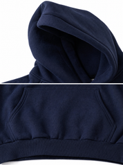 Felpa boxy blu AD200
