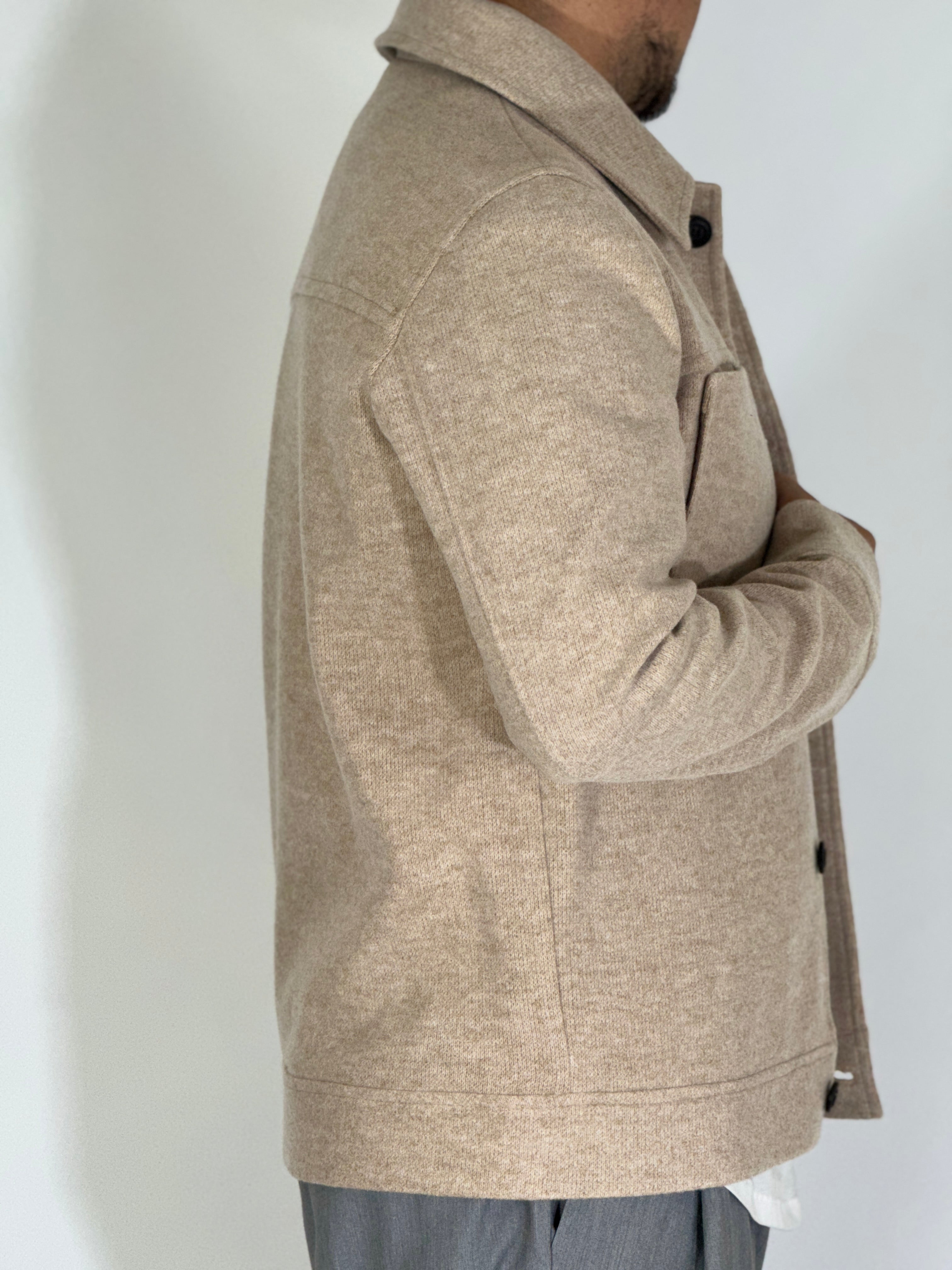 Giacca in panno Marco Nils beige GEVA