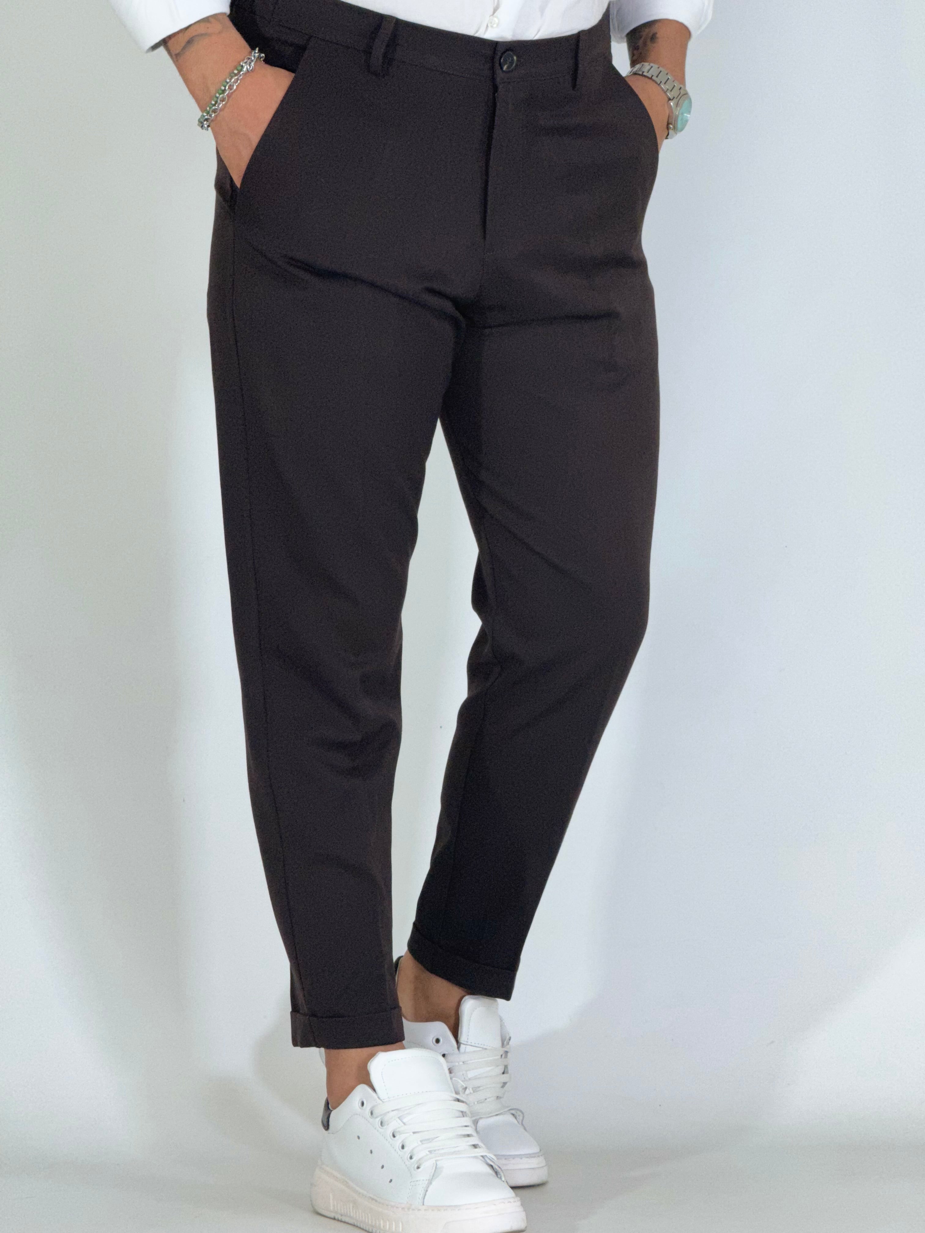 Pantalone elegante marrone UM486