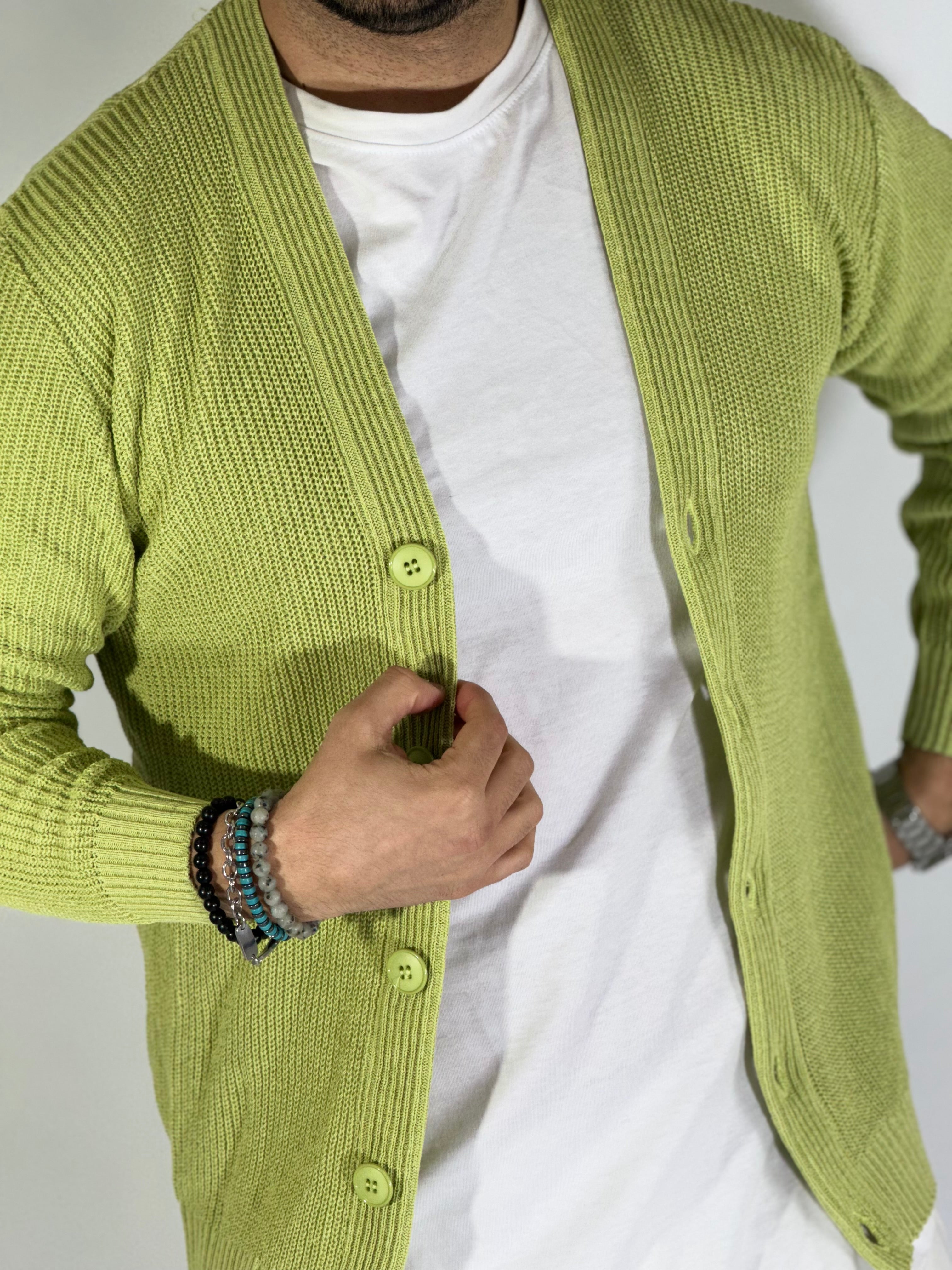 Cardigan estivo verde TB2500