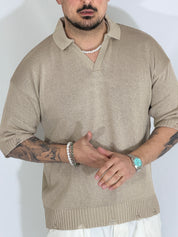 Polo traforata tortora BROOKLYN