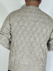 Maglia con trecce beige BK77006