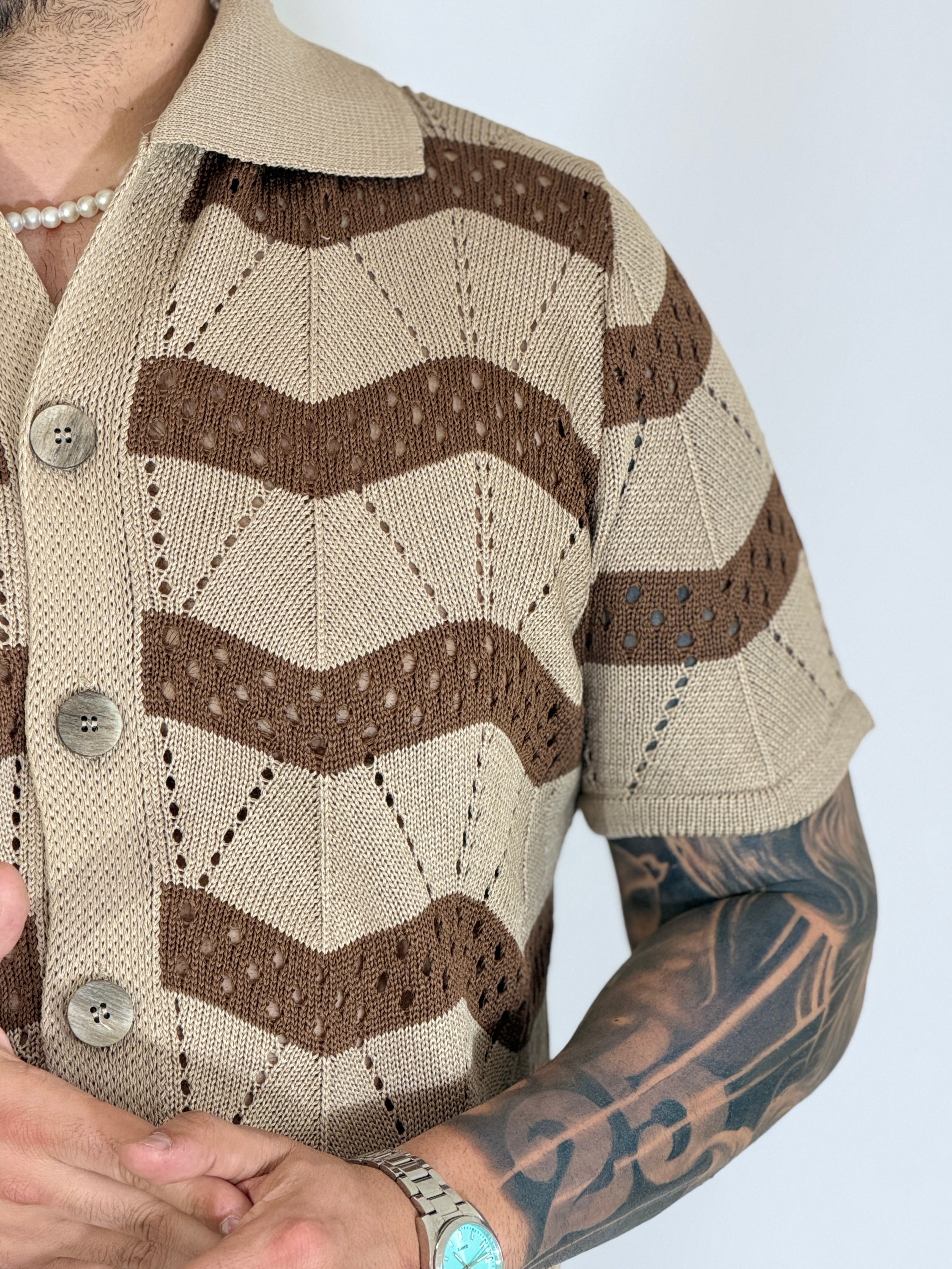 Etnia · Cardigan sabbia/camel