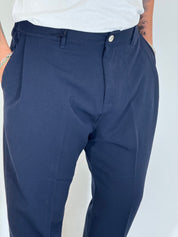 Nomad · Pantalone carrot con pince blu