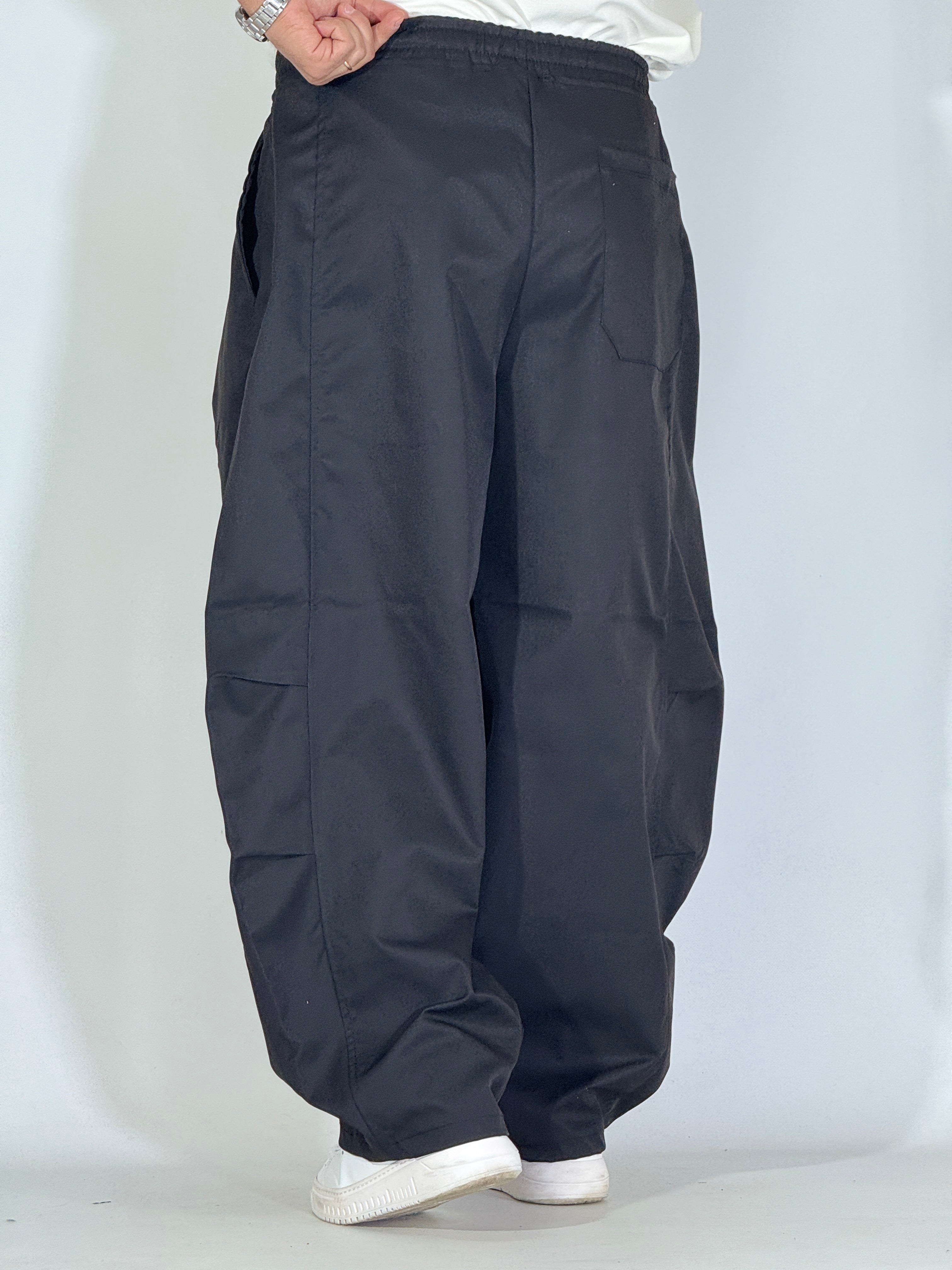 Pantalone extreme palazzo nero BE155