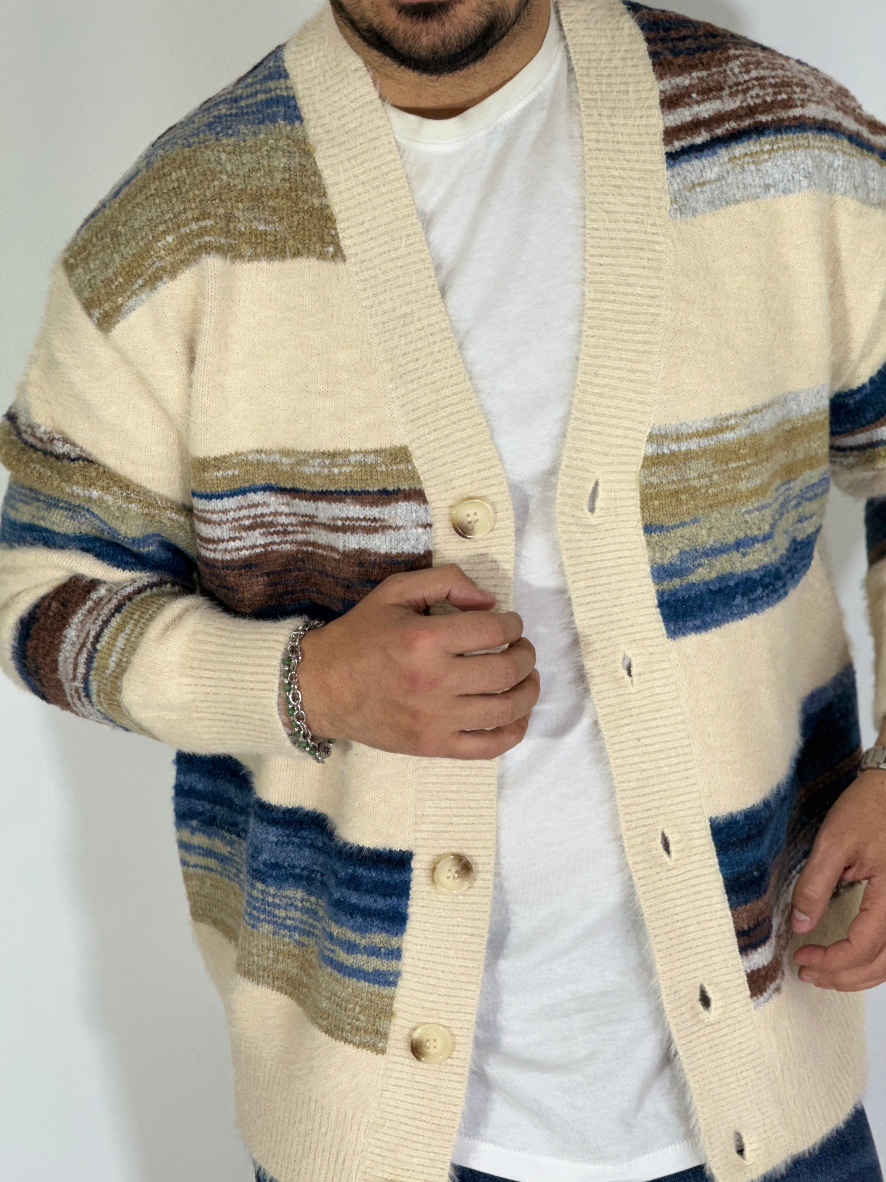 Cardigan raimbow apricot W86111