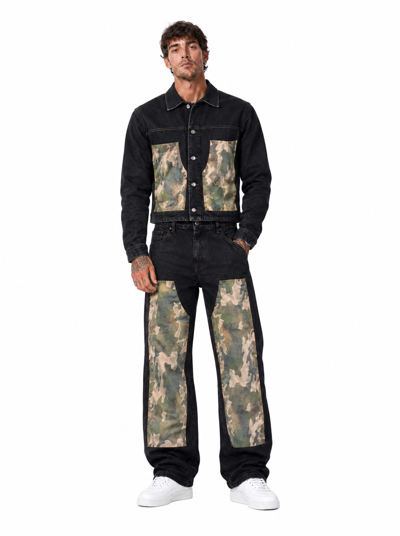 Completo jeans militare AB5003